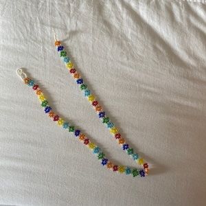 Super cute multicolored floral beaded chocker